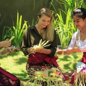 Balinese Offering Making Ticket at Secret Garden Village