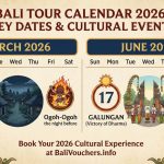 bali tour calendar 2026